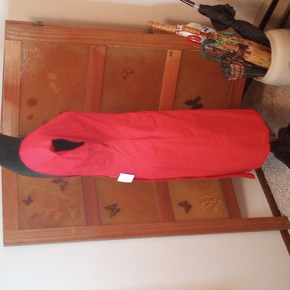 VTG 80’s/90’s NWT Avon Fashion Red Linen Dress - Picture 5 of 10